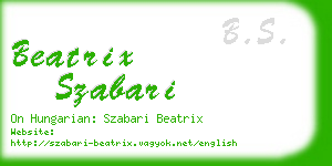 beatrix szabari business card